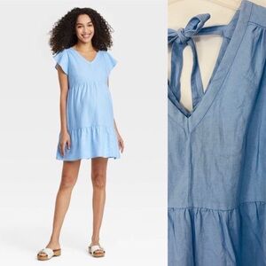 Isabel Maternity by Ingrid & Isabel Sky Blue Mini Dress